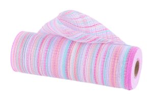 10″ x 10yd Vertical Multicolor Stripe Mesh