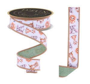 1.5″ x 10yd Baby Animals/Fused