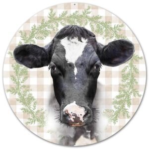 12″Dia Metal Bessie The Cow