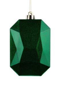 6.25″L x 4.25″W Glitter Rect Gem Orn
