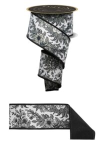 2.5″ x 10yd Chinoiserie Floral/Fused