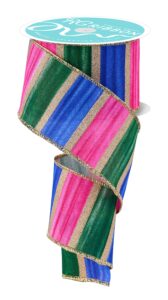 2.5″ x 10yd Watercolor Stripes