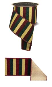 4″ x 10yd Glitter Stripe/Fused