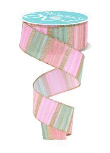 1.5″ x 10yd Watercolor Stripes