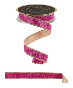 7/8″ x 10yd Laser Glitter/Fused