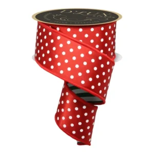 2.5″ Polka Dot Striped Fused